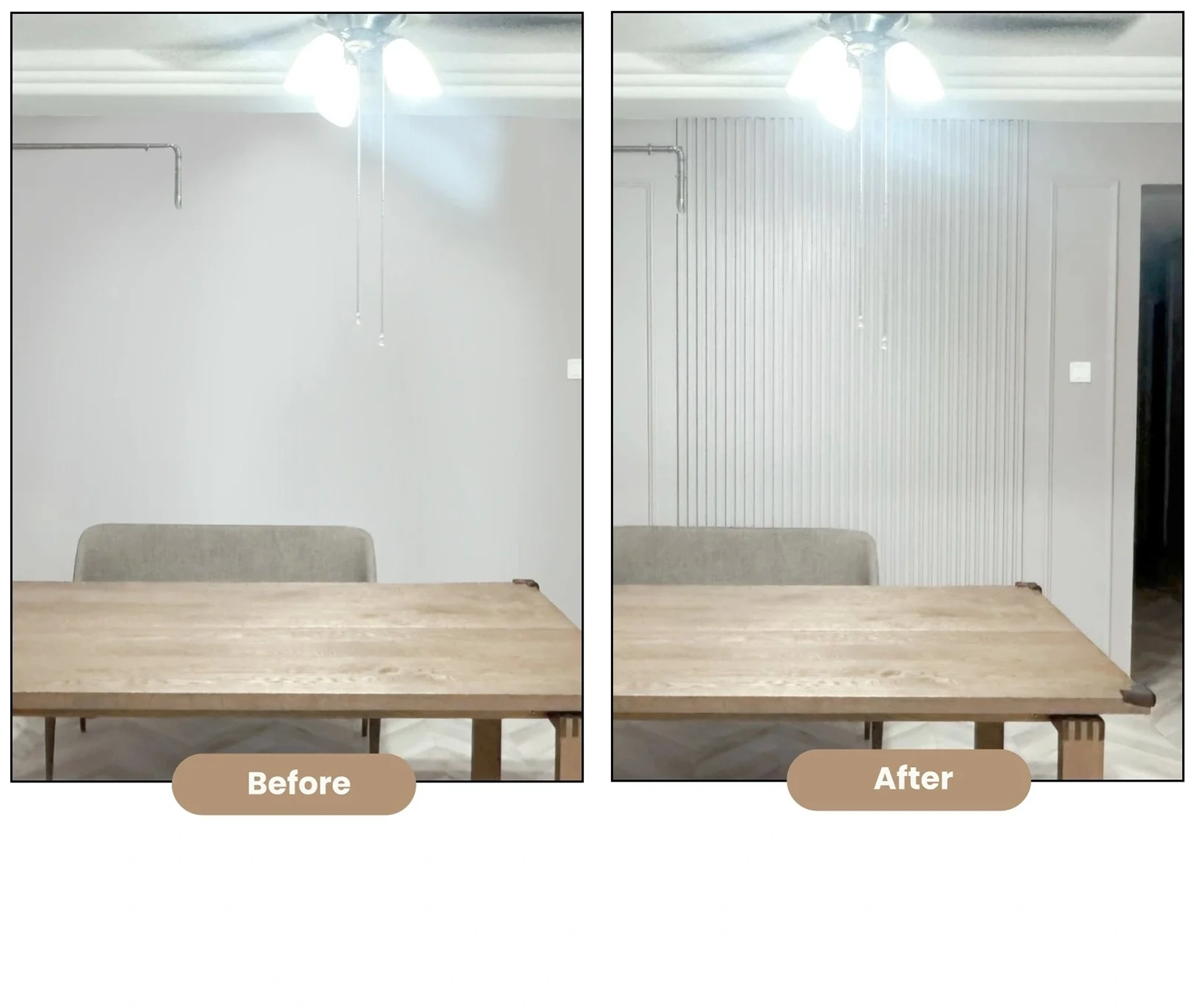 Modern Wainscoating Makover by Honpo